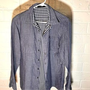 Banana republic reversible long sleeve button up shirt size small